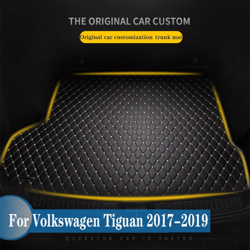 

Car trunk mat for Volkswagen Tiguan 2017 2018 2019 Cargo Liner Carpet Interior Parts Accessories Cover