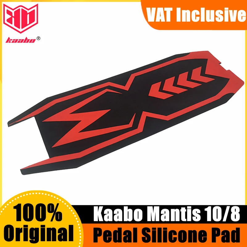 Original Kaabo Mantis 10 Silicone Mat For Kaabo Mantis 8 Black Red Deck Pedal Cover Kaabo Mantis Electric Scooter Accessories