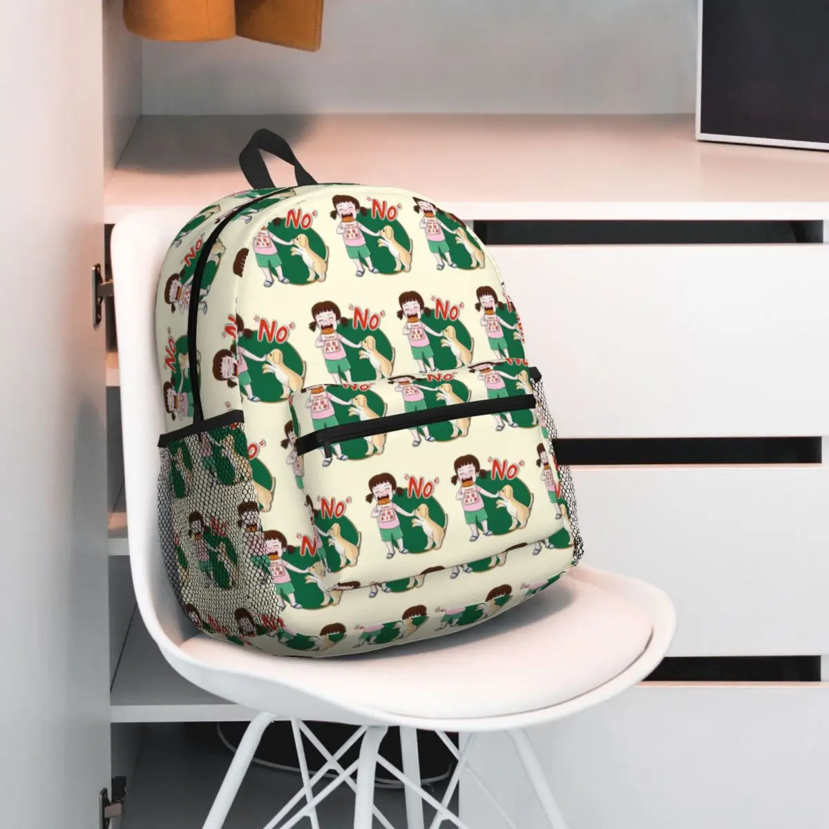 الإنجليزية جيدة جدًا لمشاركة تايوان الدجاج المقلي تي شيرت على ظهره حقيبة مدرسية Daypack للرجال والنساء حقيبة الكتب حقائب الكتف