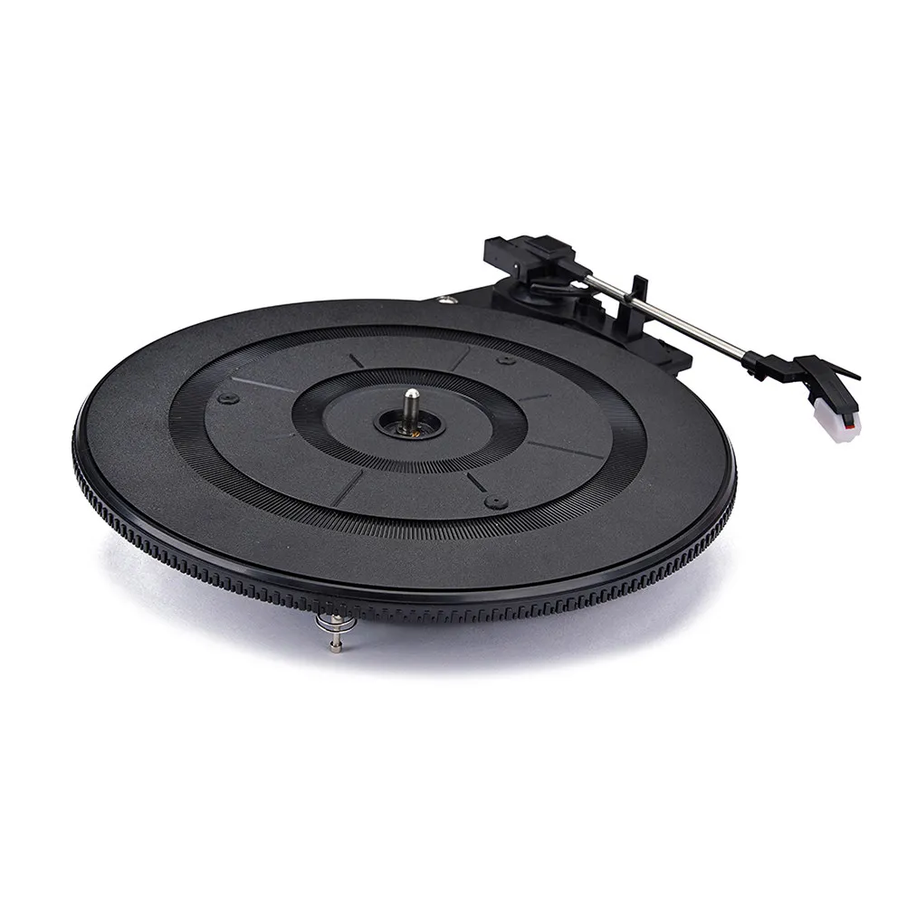 Vintage Vinyl Record Player Turntable Portable Replacement Stylus Built-in Preamp Adjustable Counterweight Audio Video view 5