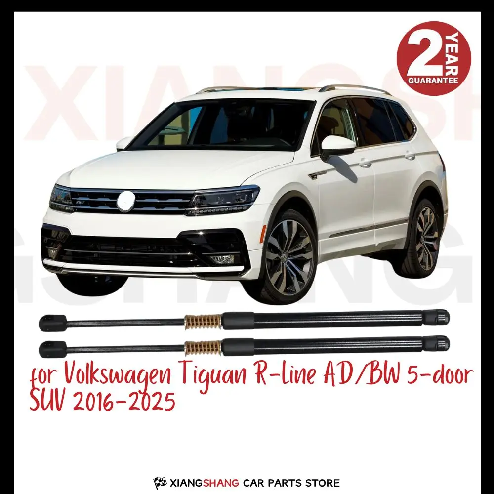 

2pcs Rear Tailgate Damper for Volkswagen Tiguan R-Line AD/BW 5-door SUV 2016-2025 WITH SPRING Trunk Boot Gas Charged Gas Struts