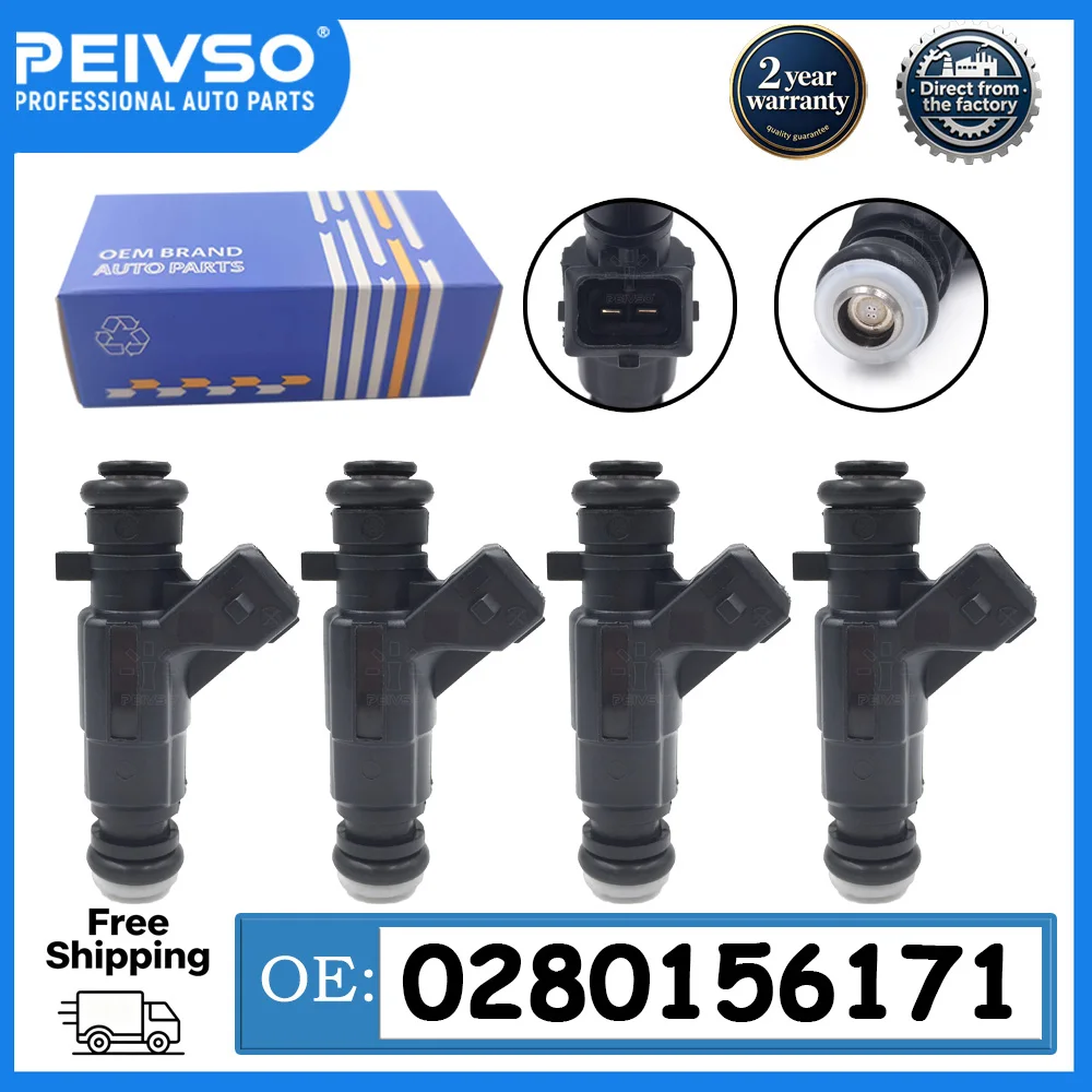 PEIVSO 0280156171 Fuel Injector fit For Car Hafei DFSK Yangguang Changan zhixing 474 Wuling Hongguang Dongfeng Xiaokang