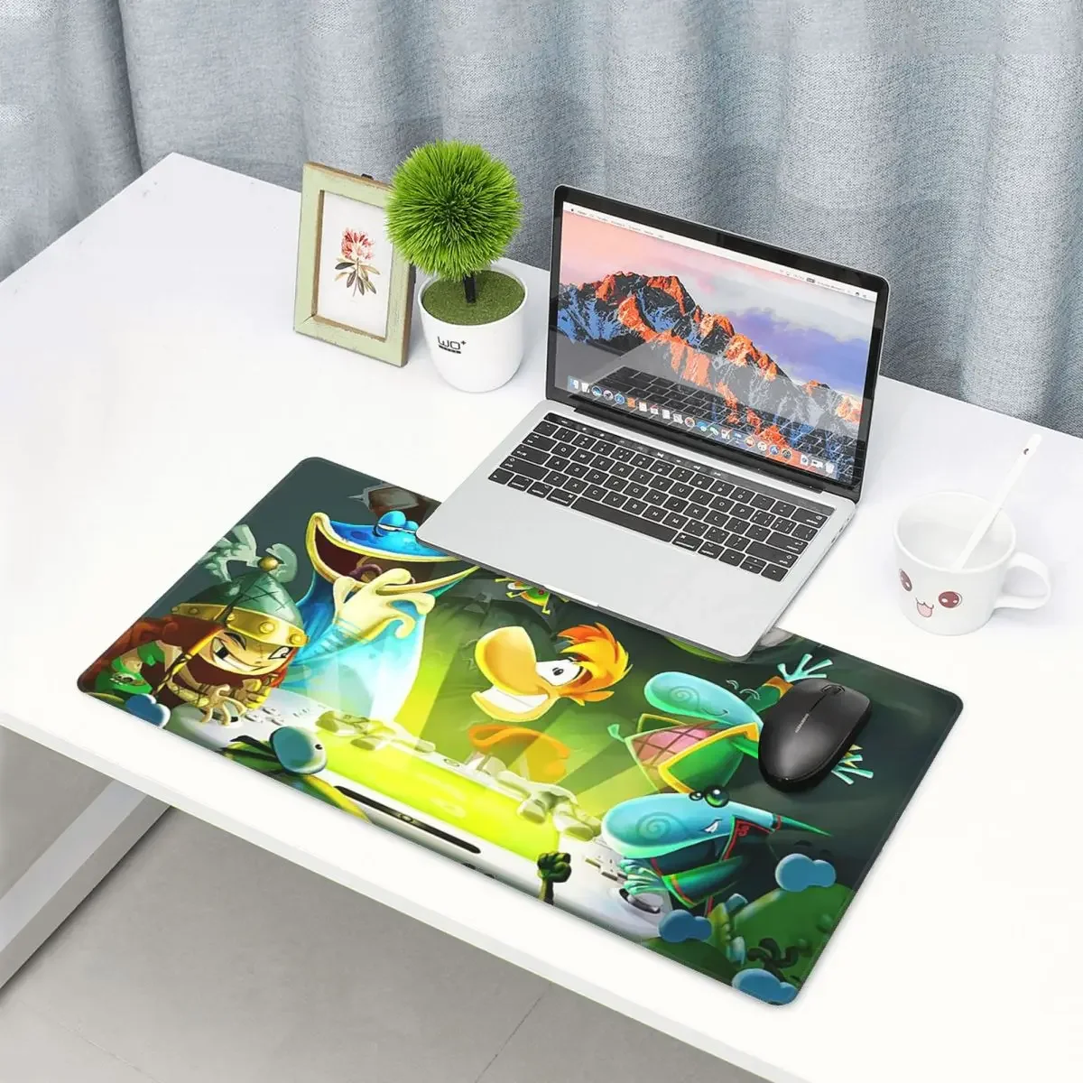 Large Mouse Pad Cartoon Games Rayman Legends Gamer PC Laptop Mats Keyboard Carpet Computer Gaming Office Accessories Desk Mat