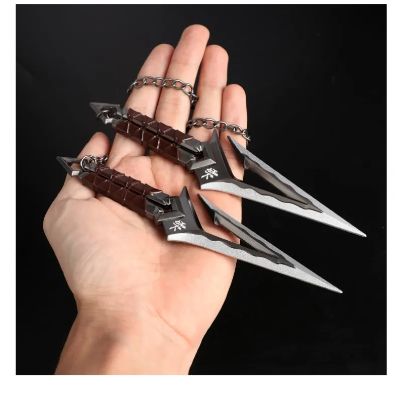 16.5cm Valorant Kuronami No Yaiba Pairing Model Metal cosplay props Sword Game Peripherals Bali Song Karambit Toy Cos Ornament