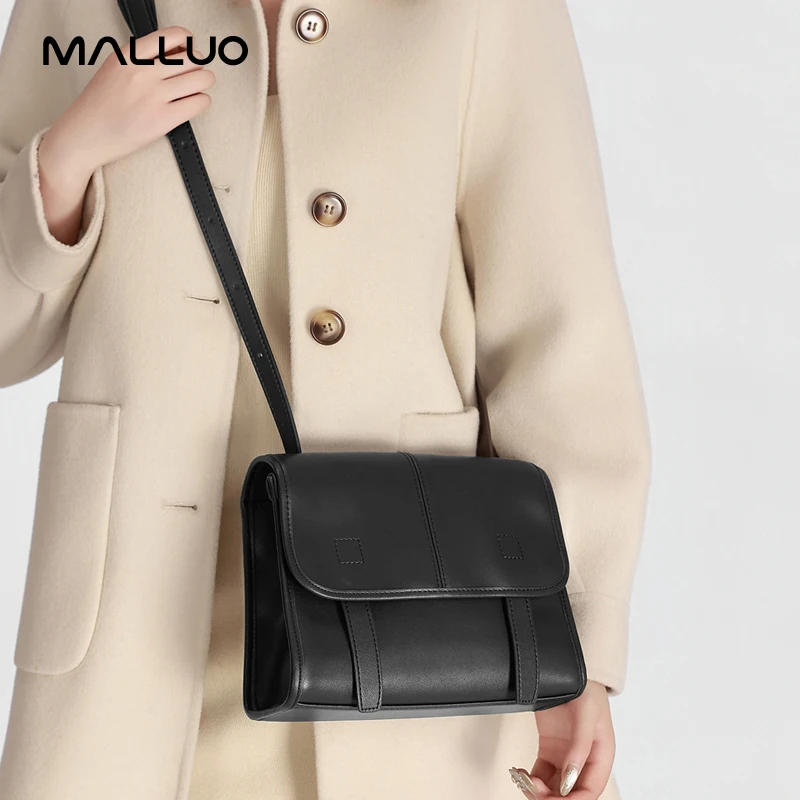 

Genuine Leather Minimalist Crossbody Bag for Women Fashion Shoulder Satchel Purse