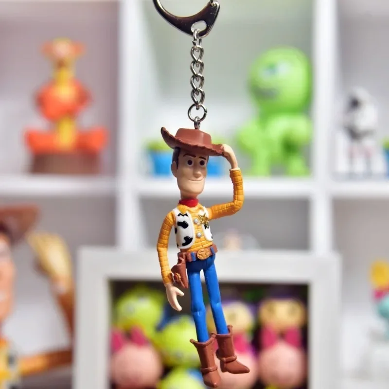 سلسلة مفاتيح تمثال لطيفة على شكل بضائع كرتونية جديدة من ديزني وودي، تزيين حقيبة ظهر مخصصة للأولاد والبنات كاواي، هدية للعطلات #5