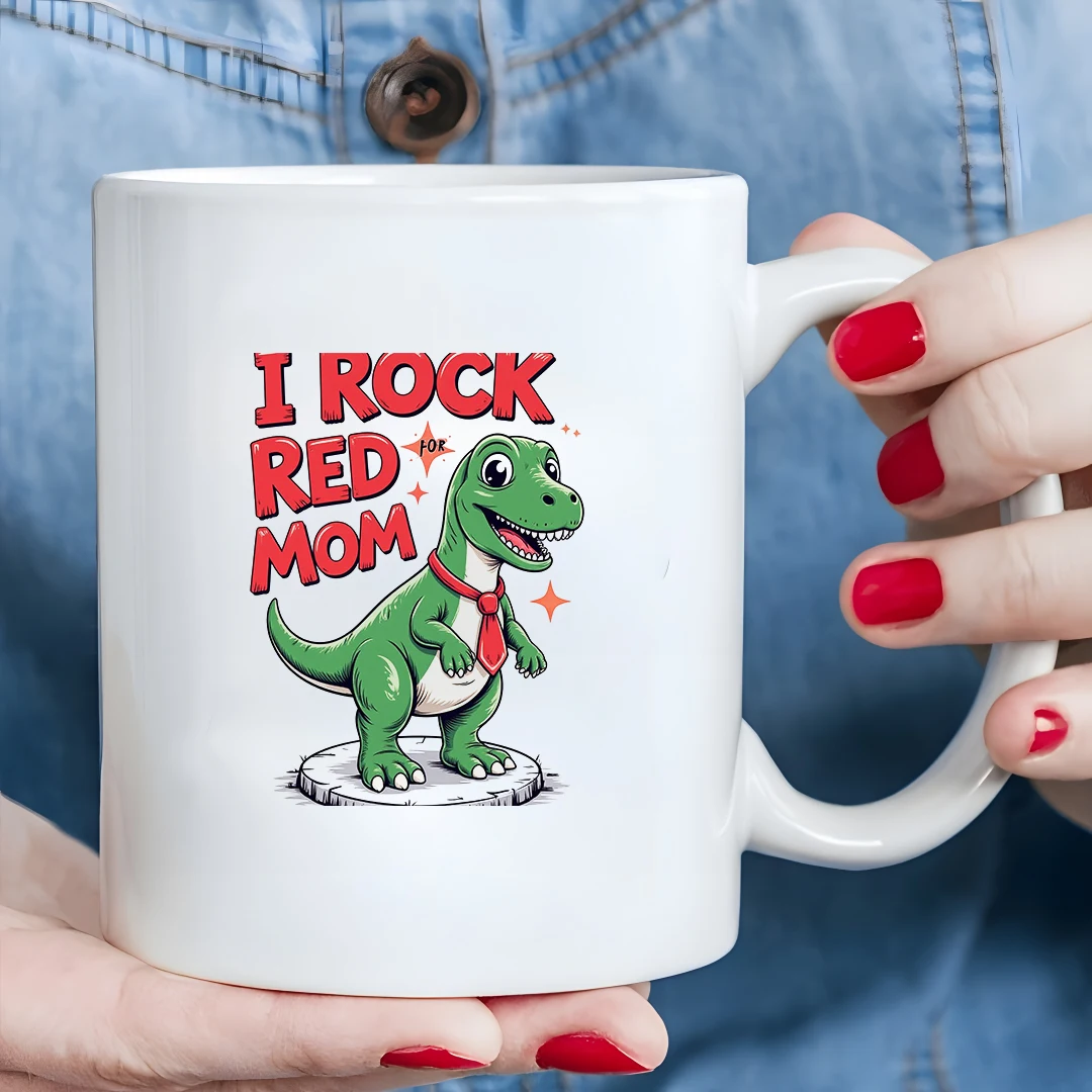 

Cartoon Dinosaur Tie Cup 11OZ Kids Cold & Hot Beverage Mug Christmas Family Office Gift