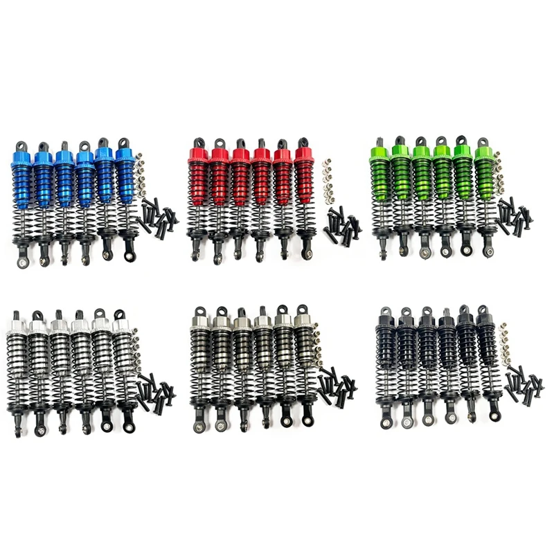 6Pcs Metal Oil Shock Absorber Damper For LAEGENDARY Legend 1/10 RC Car Upgrade Parts Accessories