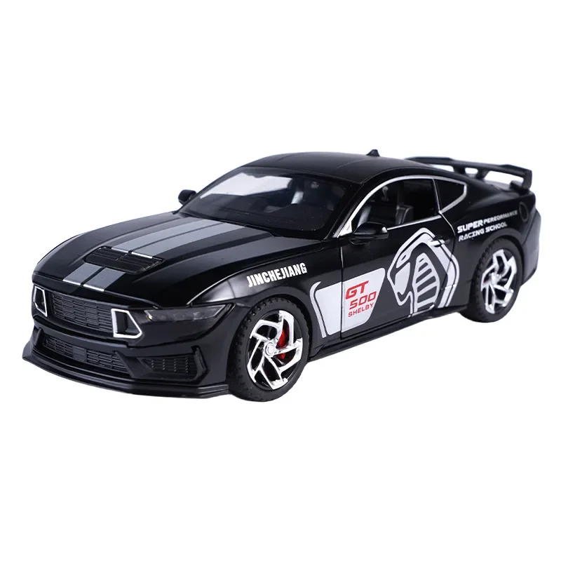 1:32 Ford Mustang Shelby GT500 Alloy Model Car Diecasts Metal Casting Pull Back Sound and Light Car Toys For Children Vehicle