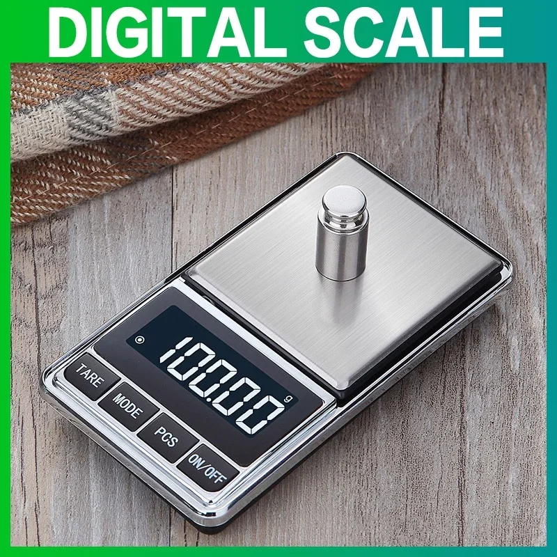 

Electronic Jewelry Scale Balance Gram Scale 0.01 Accuracy for Gold Precision Mini Pocket Scale Kitchen Weight Scale