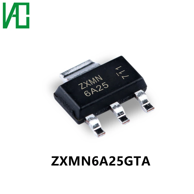 

10pcs/lot ZXMN6A25GTA 6A25 Transistor Kit MOSFET N-CH 60V 4.8A SOT223 In Stock