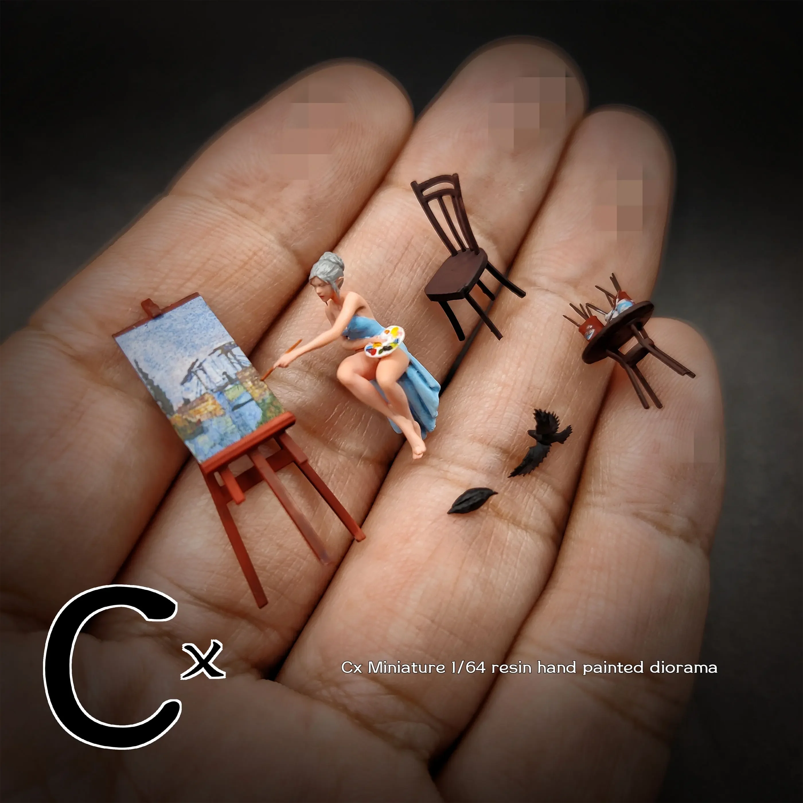 Cx Miniatur-Diorama im Maßstab 1:64, Figuren, Modellgemälde der Ice Princess Collection, Miniatur, handbemalt