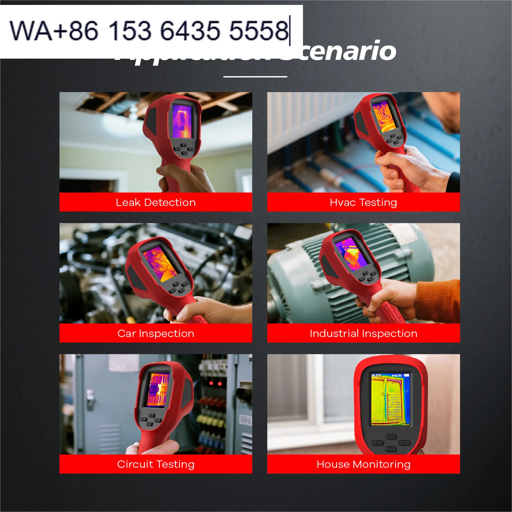 LSJ Handheld Thermal Camera E310Plus Pipeline Inspection Temperature Monitoring Industrial Environments 50 Mk 8 Color 640x480