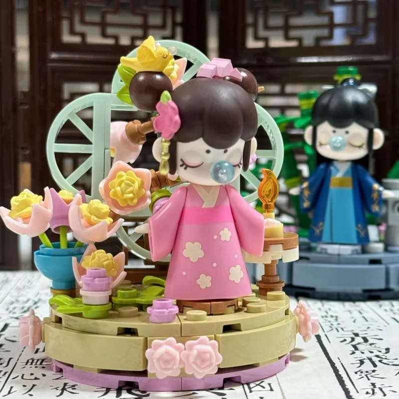 JAKI Rolife Nanci Building Blocks Staycation Chinese Style Poetry Desktop Decoration Puzzle Assembling Model Toys Girls Gifts