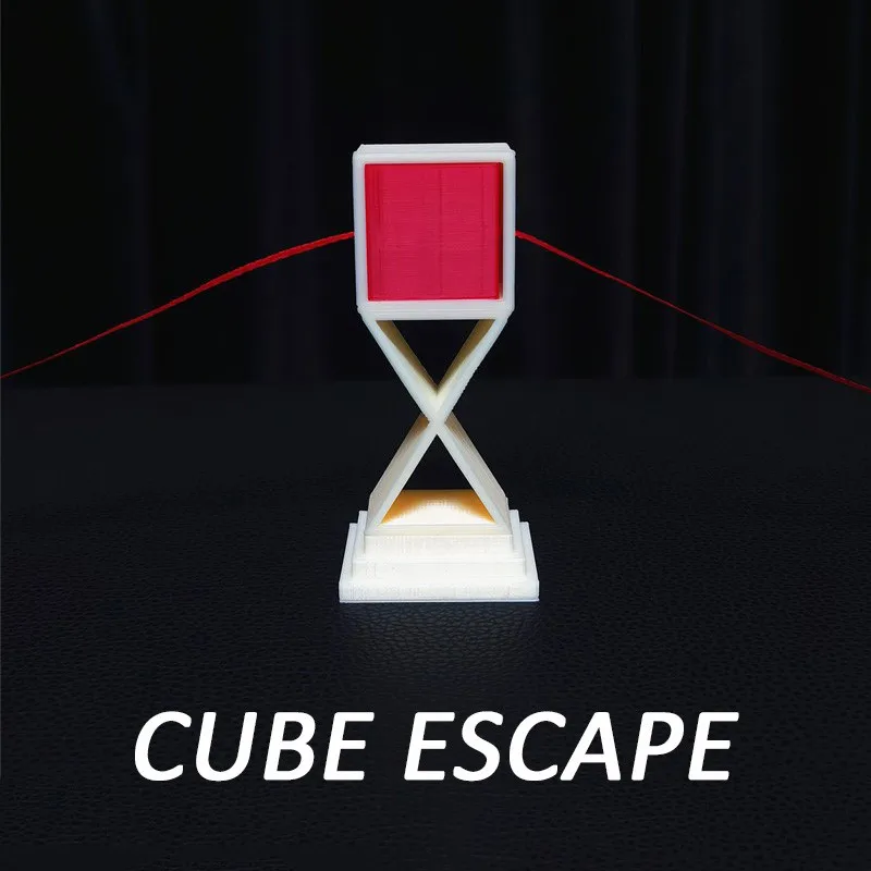 

Cube Escape Close Up Magic Tricks Illusions Gimmick Magica Profissional Palco Cube Into The Frame and Passes A Ribbon Mentalism