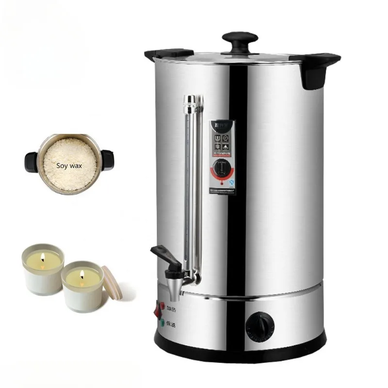 

Double-layer Stainless Steel 8L Soybean Wax Heater Furnace Electric Scented Candle Paraffin Heater with Custom Plug