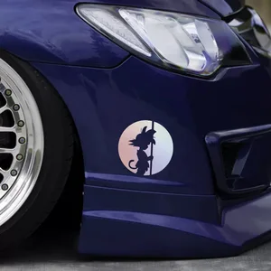 Stiker Mobil Son Goku Kakarotto Anime Lucu Indah Dekorasi Reflektif untuk Bemper Kaca Depan Bagasi Helm Sepeda Motor Laptop D30 10 stiker mobil dragon ball penjualan terbaik - №