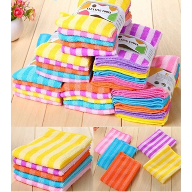 5PCs/ Pack Colorful Microfiber Fiber Swimming Towel Magic Outdoor Towel High Quality Durable Supplies