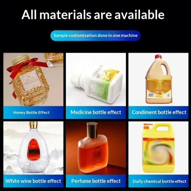 Square Bottle Automatic Sticker Labeling Machine Tabletop Bottle Vial Tin Can Labeling Machine