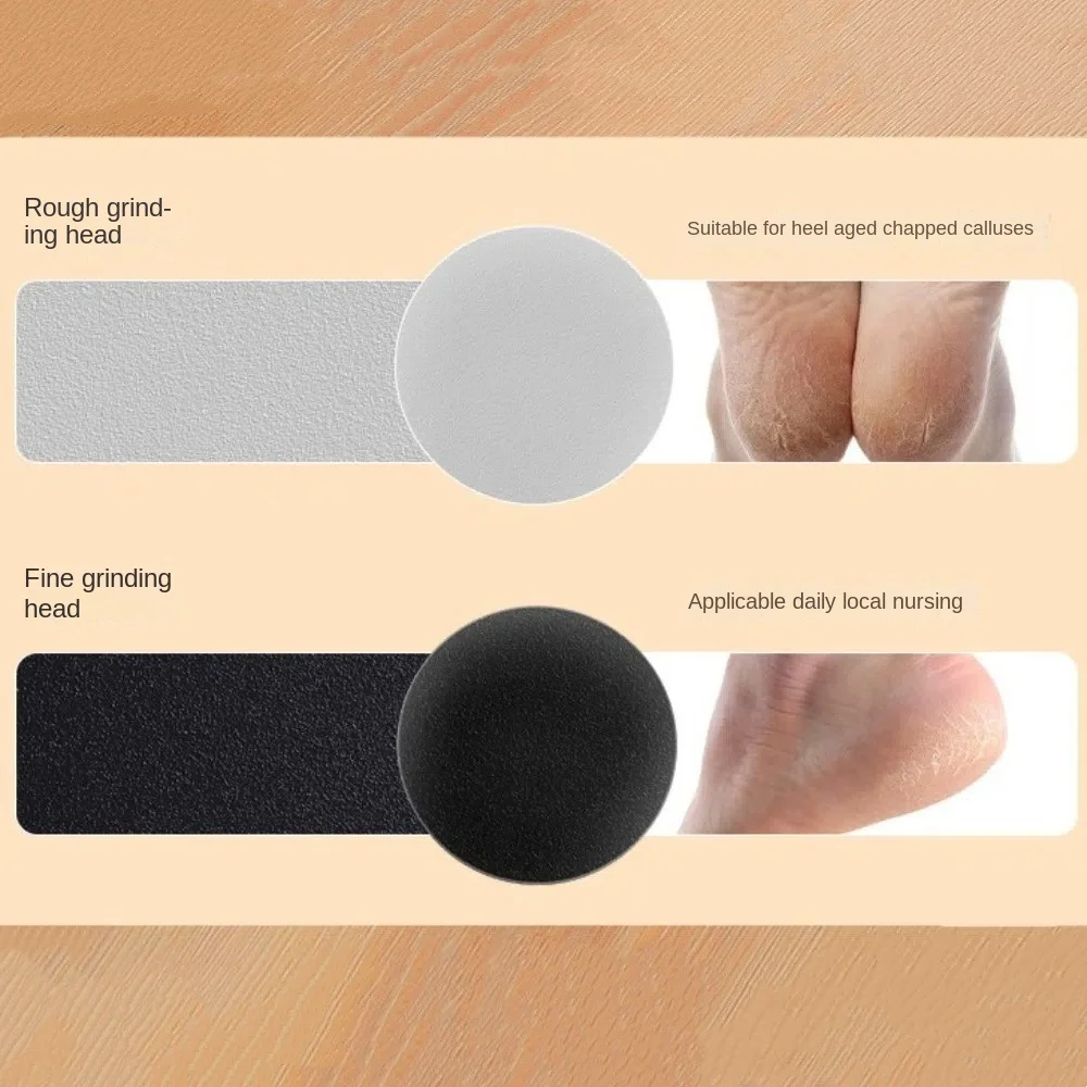 甘皮カルス除去電動フットサンダーマシンUSB充電式硬くなったひび割れた皮膚のトリマーフットグラインダー