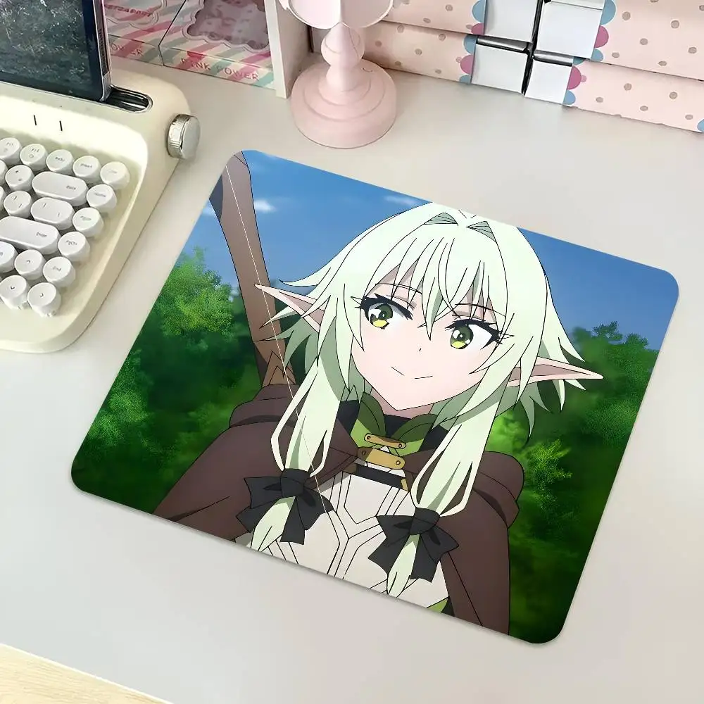 High Elf Archer Goblin Slayer Mousepad Small LockEdge Mouse Pad For Gamers Computer Desk Pad Rectangular Anti-slip Rubber