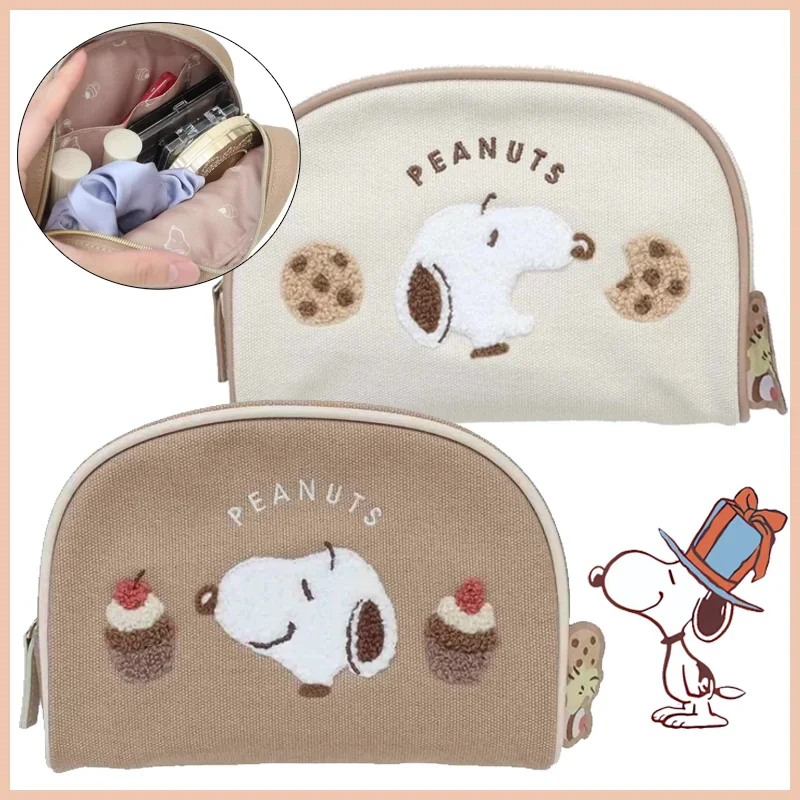 

Snoopy Makeup Bag Women Fashion Travel Cosmetic Storage Pouch Portable Toiletry Washing Organizer Bags Handbag Girls Gifts