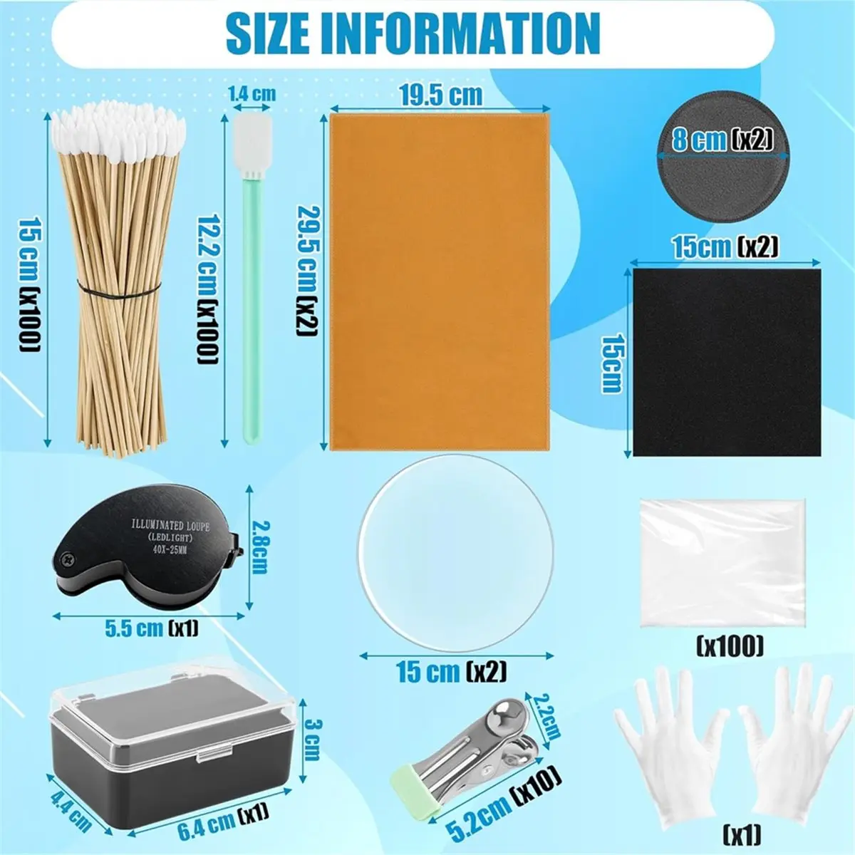 

Новый набор для чистки коллекционных карточек 2026 года: акриловые круги 6 дюймов, пластиковые зажимы, салфетка из микрофибры для оценки спортивных коллекционных карточек