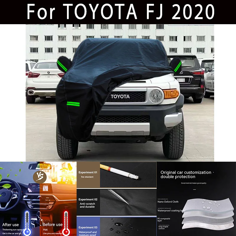 For TOYOTA FJ 2020 Outdoor Protection Full Car Covers Snow Cover Sunshade Waterproof Dustproof Exterior Car Accessories