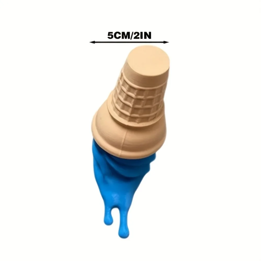 Melting Ice Cream Wall Decor 3D Printed Sculpture Creative Wall Hanging Ornament for Kids Room Bedroom Aesthetic Home Decoration - view 6