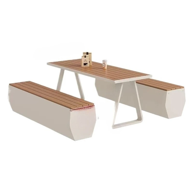 

Garden leisure tables and chairs Outdoor park square Integrated rest tables and chairs