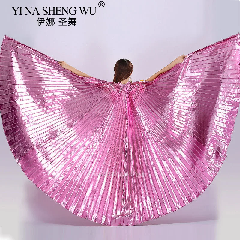 Egyptische Buikdans ISIS Vleugels Carnaval Prestaties Accessoires Professionele Stage Performance Prop Voor Volwassenen Met 1 Paar Stok