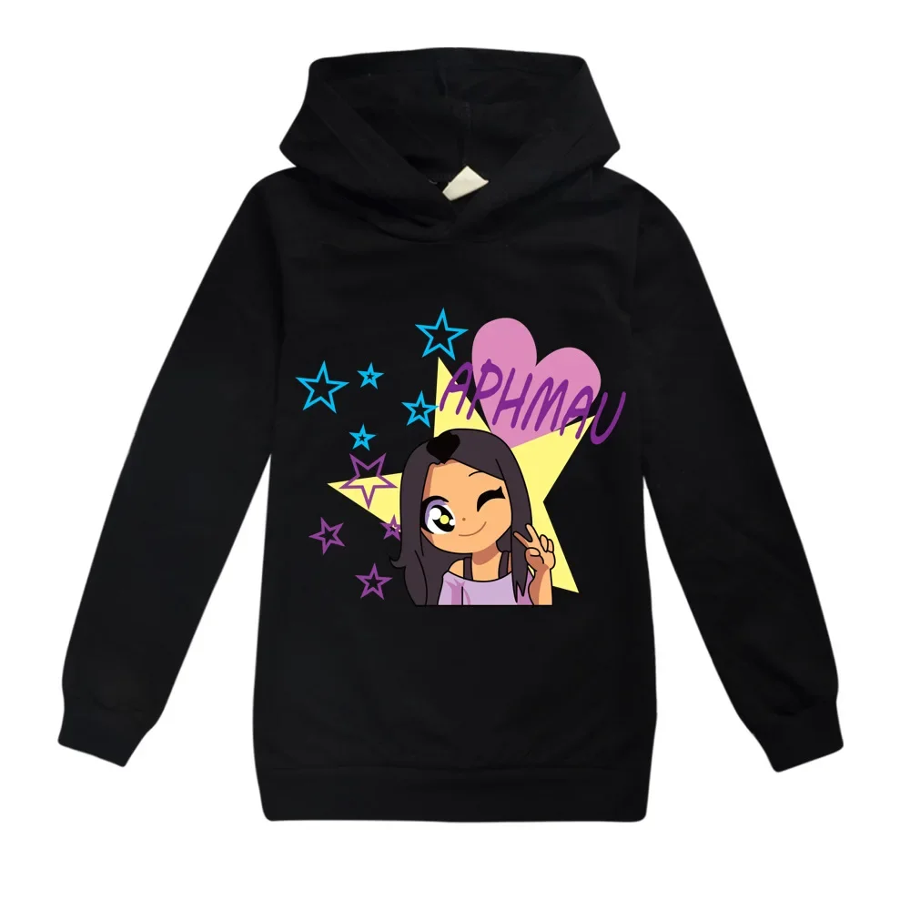 Kawaii Aphmau bluza z kapturem nastolatek chłopcy znosić odzież dla dzieci dzieci moda jesienna bluzy i bluzy dziewczynek swetry płaszcze