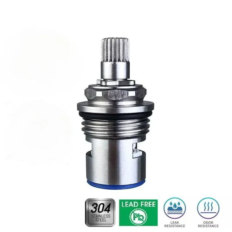 304 Stainless Steel Bath Kitchen Faucet Cartridge Replacement Part Ceramic Valve Stem Water Tap Hot Cold Water