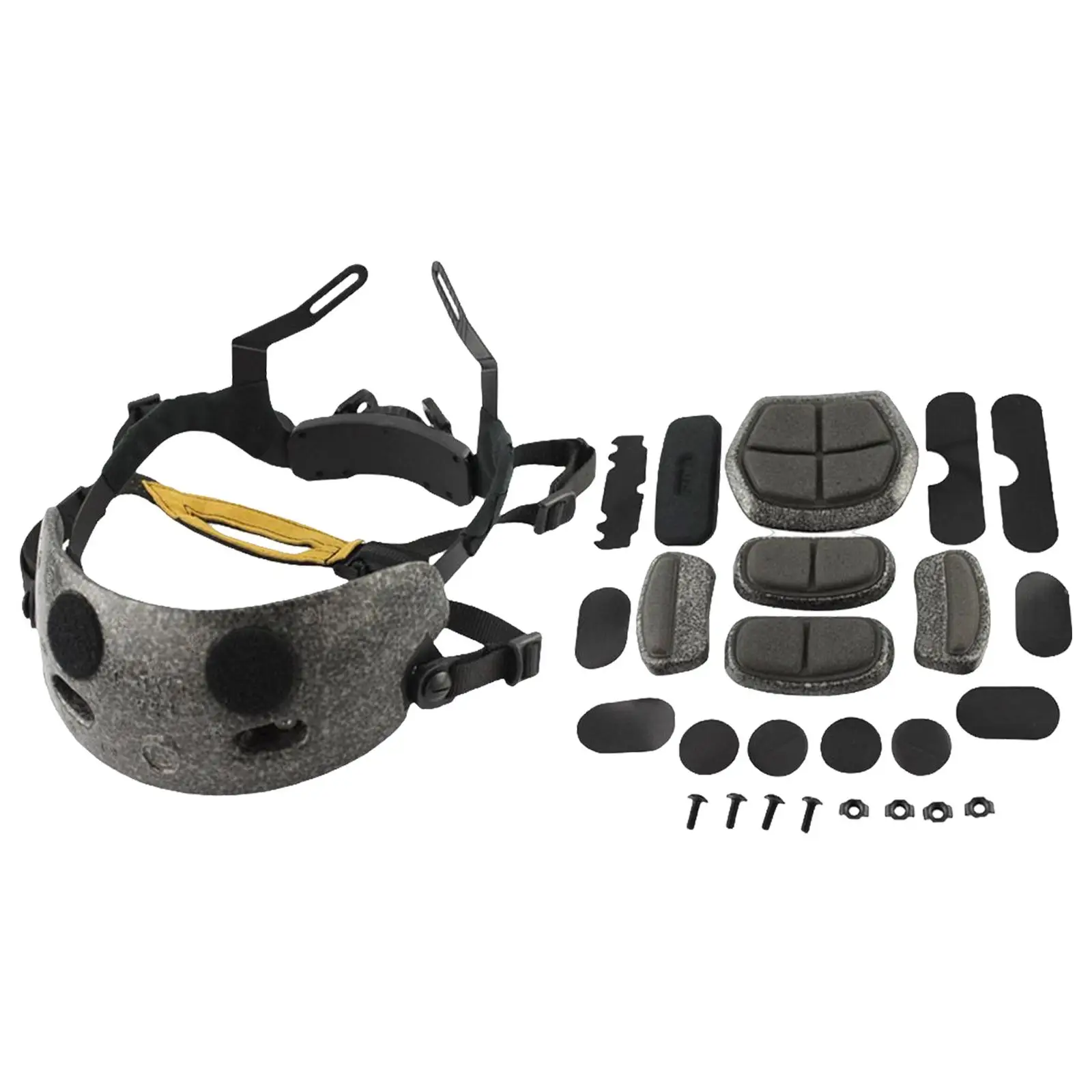 Adjustable Helmet Liner Kit Accessories Internal Foam Protective Cushion Hanging System Inner Head Locking Chin Strap Pads