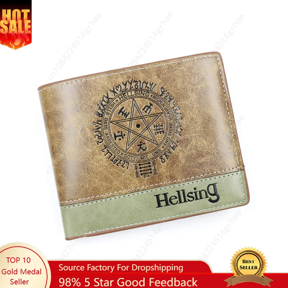 

Anime Hellsing Men Wallets Alucard Card Holders Coin Purse
