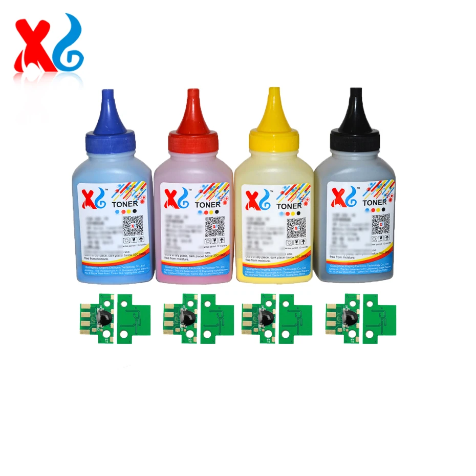 4XToner powder and 4XChip For Lexmark C2325 MC2325 C2425 MC2425 MC2535 MC2640 printer toner Global Universal 3K 2.3K