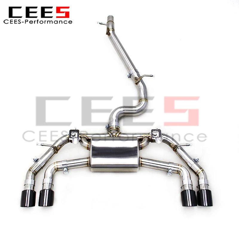 

CEES Valved Catback Exhaust Pipe for VW Golf MK7 7R/7.5R 2.0T 2012-2019 Stainless Steel Exhaust Muffler System With Black Tip