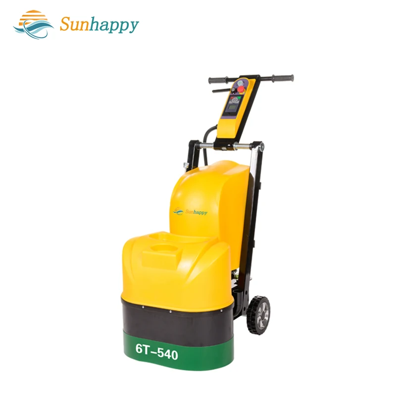Epoxy 540mm Floor Walk Behind Big Double Shaft Concrete Grinder Machine With Brushless Motor