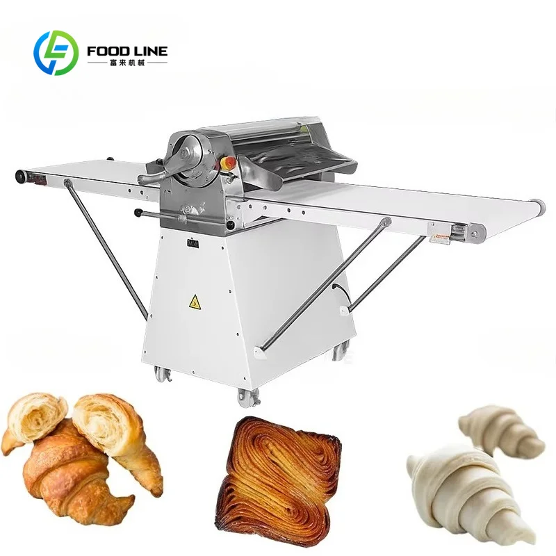 Customized Professional Electric Pastry Bread Dough Sheeter Kneader Bakery Laminator Laminoir Making Machine