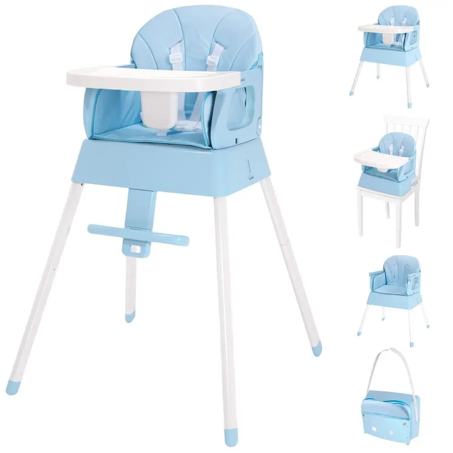 

in 1 Foldable Baby High Chair,Convertible Highchair for Babies and ToddlersPortable Infant Booster Seat,Carry Small Box,Dining