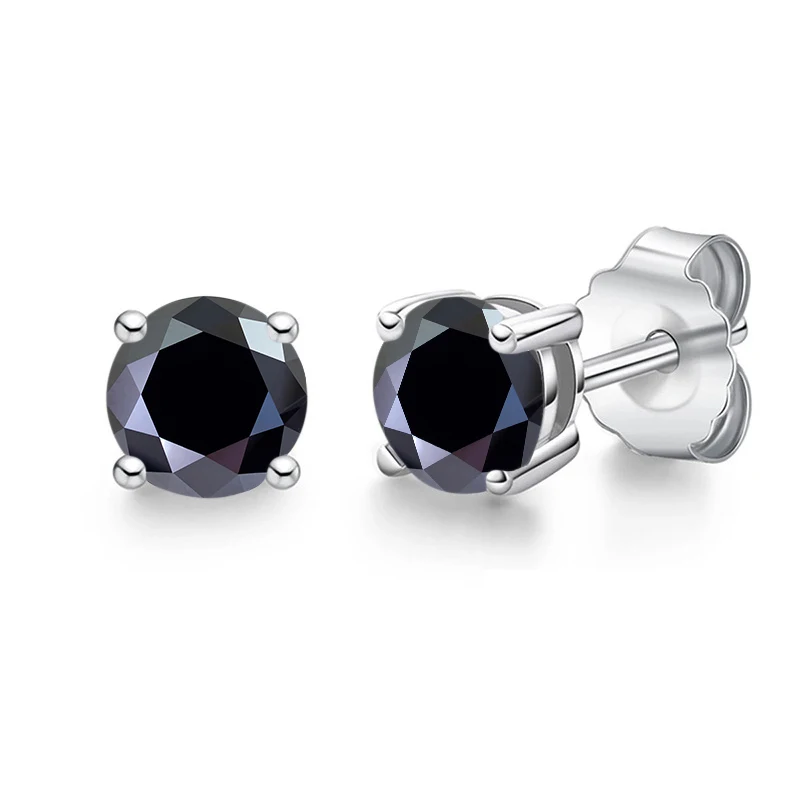 Real 0.1-3CT Test Passed Moissanite Diamond Stud Earrings for Women S925 Silver Platinum Plated Bride Wedding GRA Fine Jewelry image 3