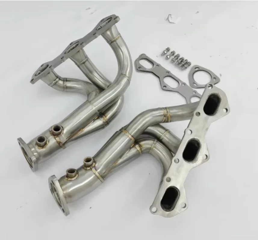 Sport Headers Brushed Exhaust Racing Mainifolds For Porsche 718 Cayman GT4 4.0L 2018-2022 Sport Headers Brushed