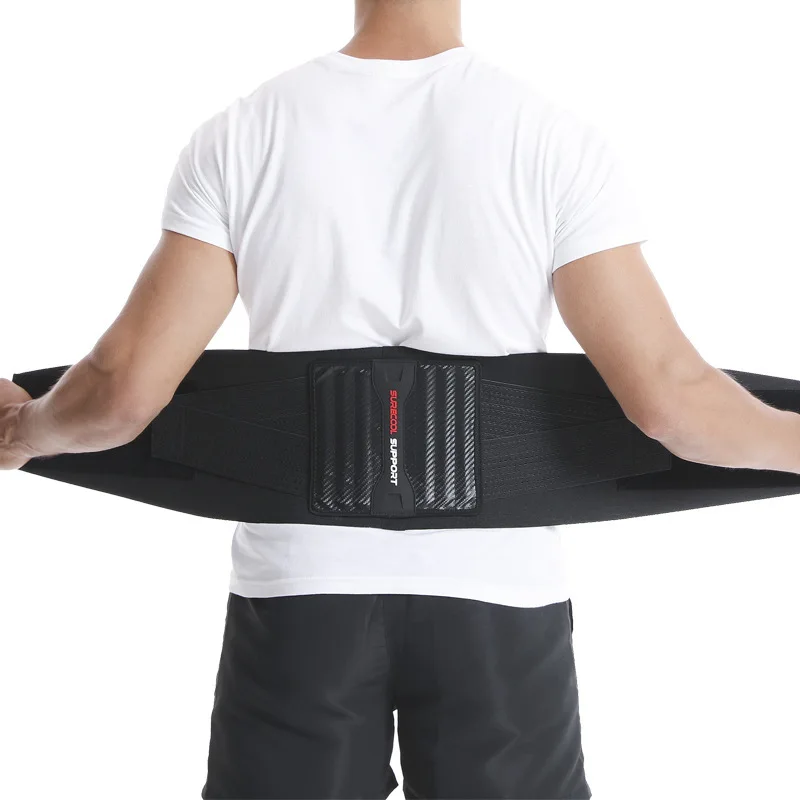 Adjustable Breathable Lumbar Back Belt Waist Trainer Trimmer Waist Support for Men Women Lumbar Pad Spine Strap