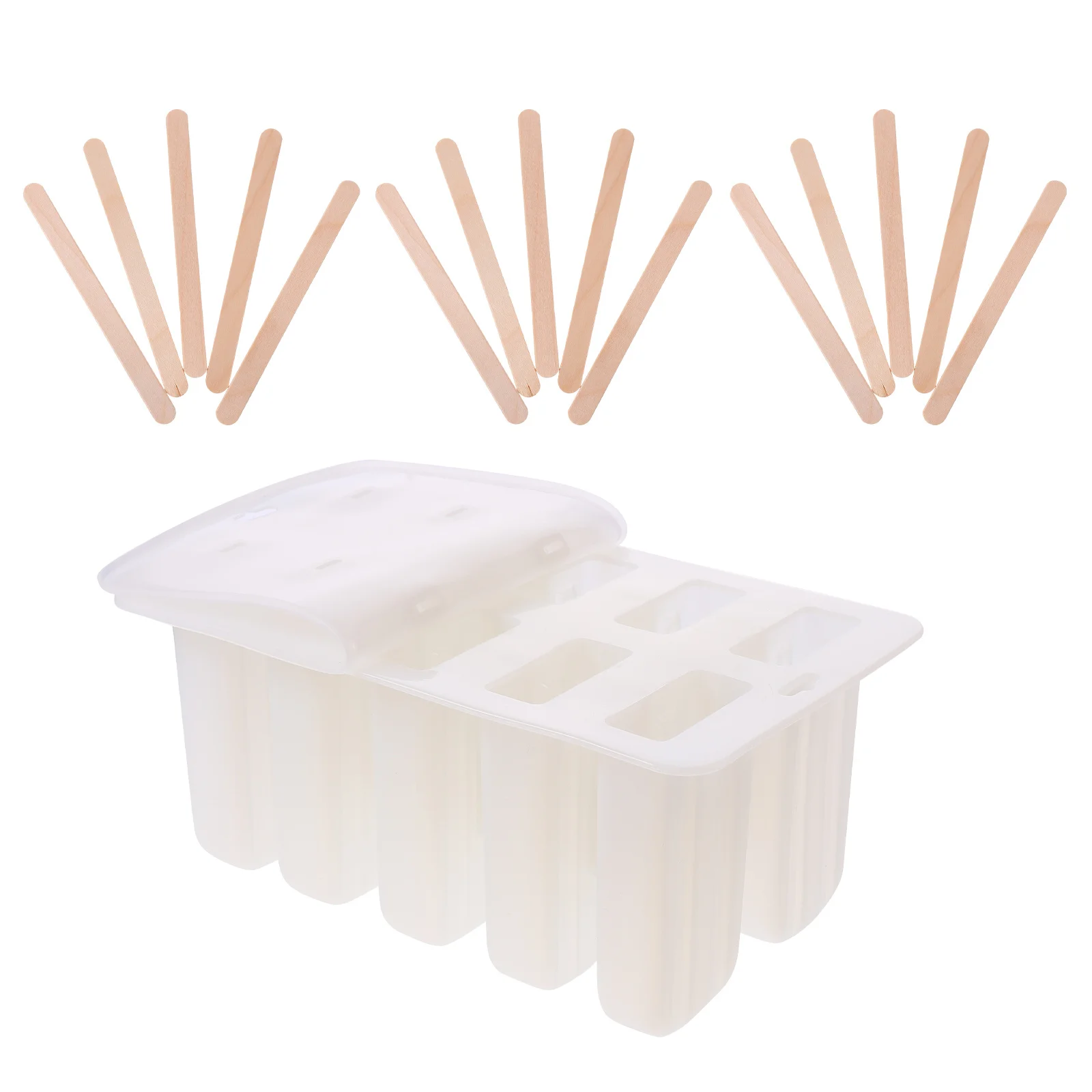 

Popsicle Ice Cream Mold DIY Assorted Color Easy Clean Reusable Plastic Mold for Ice Cream Making Popsicle Maker