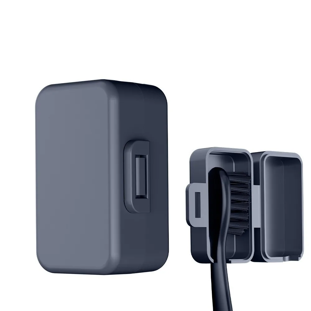 

Plastic Toothbrush Head Protective Cover Rectangle Solid Color Toothbrush Dust Cap Cover Toothbrush Head Storage Clip for Travel