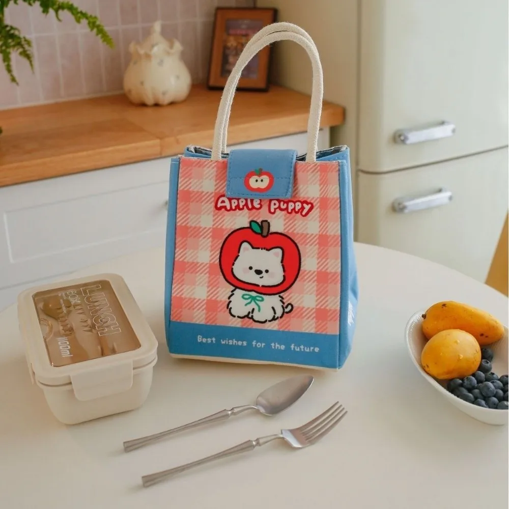

Kawaii Cartoon Prints Thermal Lunch Bag Thickened Portable Food Storage Bag Large Capacity Lunch Box