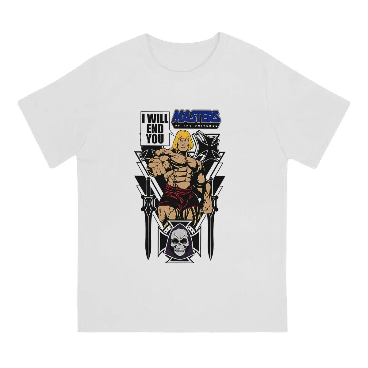 Casual The End T-Shirts Men 100% Cotton T Shirts He-Man And The Masters Of The Universe Short Sleeve Tees Unique Clothing