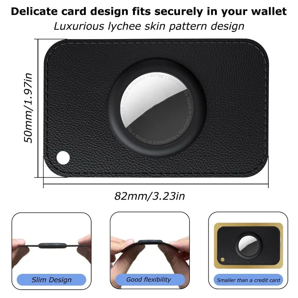 TPU 지갑 케이스 얇은 카드 초박형 분실 방지 지갑 카드 홀더 유연성 카드 추적기 Apple Airtag용 보호 커버
