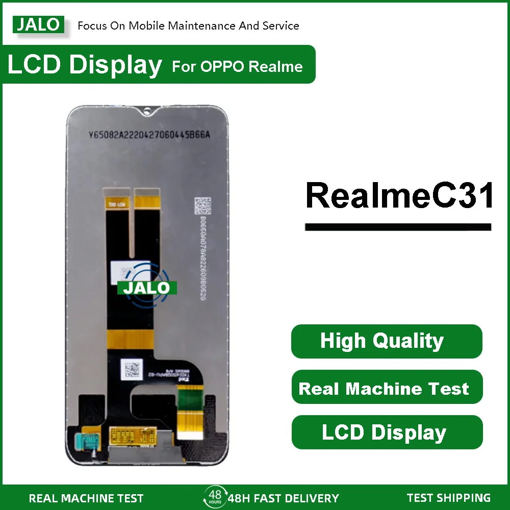 Jalo conjunto de tela para oppo realme c30 s c31 c33 c33s c39f display lcd tela toque painel lcd substituição