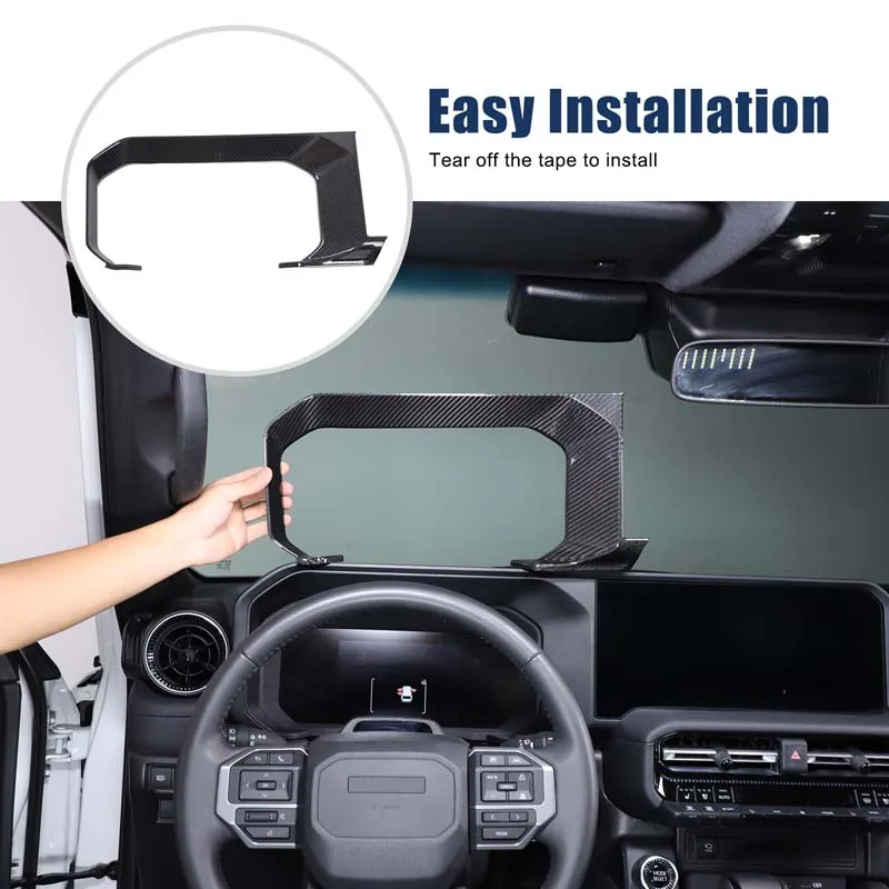 

For 2024+ Toyota Prado/J250 dashboard bezel instrument display model interior modification real carbon fiber 1pcs LHD